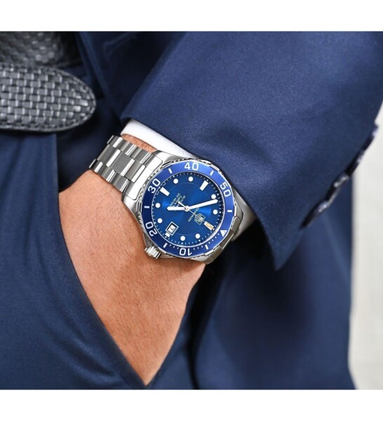 Мъжки часовник Tag Heuer Aquaracer Calibre 5 Blue Dial WAN2111.BA0822