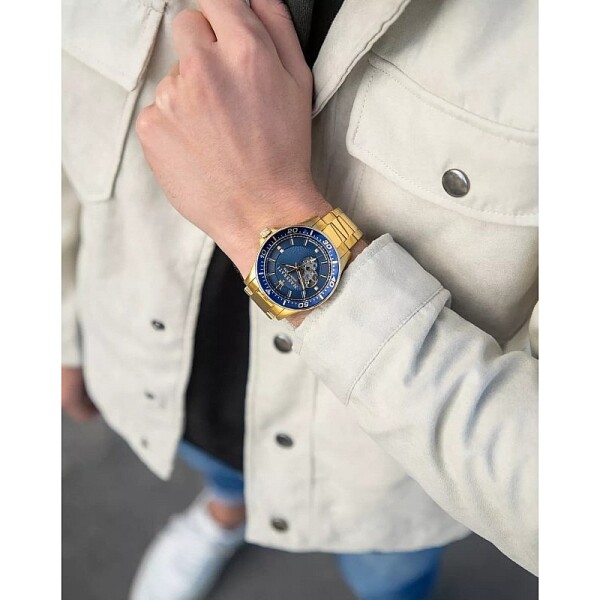 Мъжки часовник Maserati R8823140004 Sfida Gold Diamonds Automatic